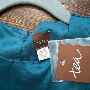 Tea Collection Teal Dress set size 12-18 months NWT